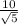 \frac{10}{ \sqrt{5} }