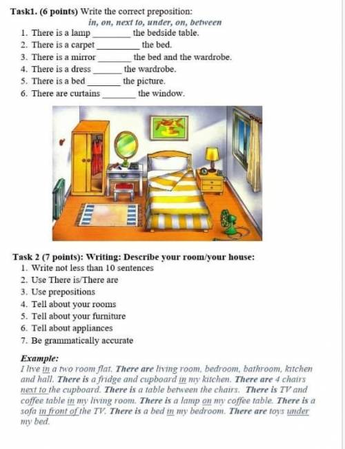 Task1. ( points ) Write the correct prediction: ​