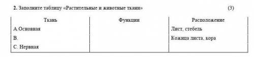 заполните таблицу растительные и животные тканидурачкам кидаю жалобу с 5 аккаунтов​