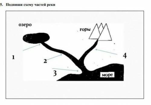 5. Пошити схему частей рекиозерогоры413море​