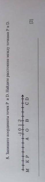 Запишите координаты P и D, найдите расстояние между точками P и D​