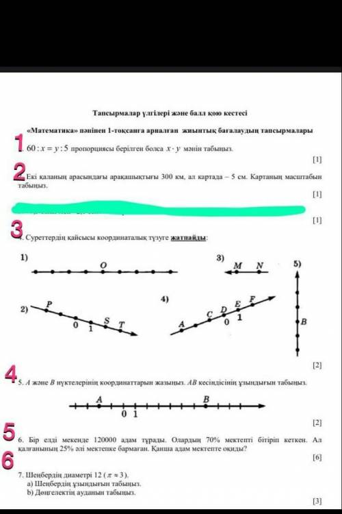 А В нуктелерынын кординаттарын жазыныз.А В кесындысынын узындыгын табыныз​