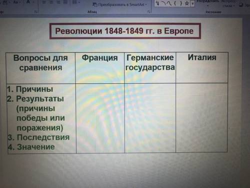 Надо заполнить таблицу нужно​!