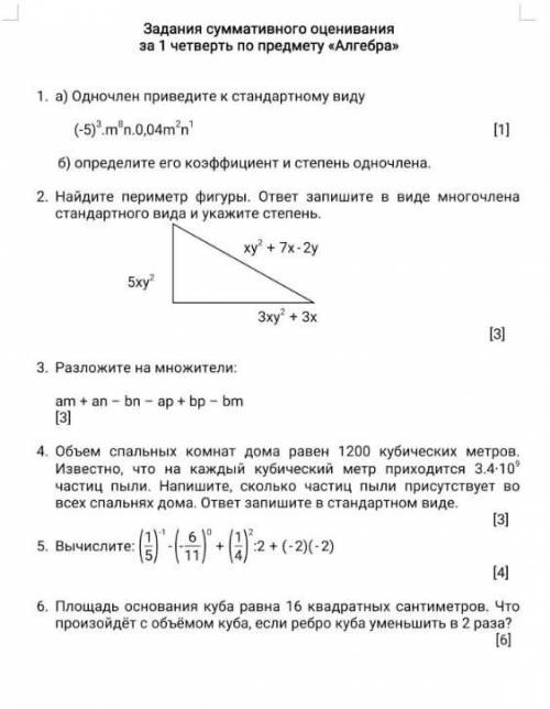 с сочом по алгебре 7 класс ​