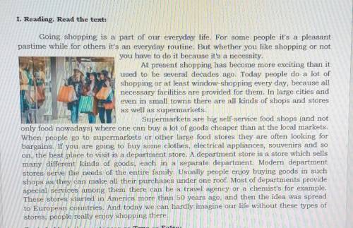 Task 1. Mark the sentences as True or False: 1) All people like shopping.2) Goods are more expensive