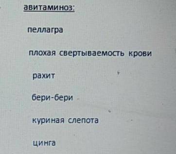 Установите соответствие: Витаминыавитаминозвитамины:авдкрр​с