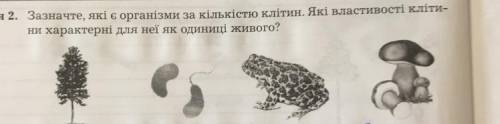 Зазначте, які є організми за кількістю клітин. Які властивості кліти ни характерні для неї як одиниц