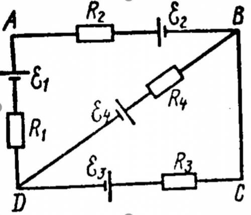 даю 100 SOS Дана схема электрической цепи постоянного тока. Определить значение и направление токов,