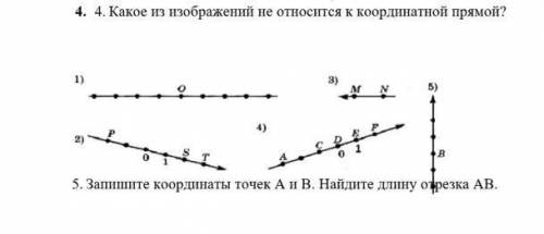 Какое изображение не относится к координатной прямой ? ​