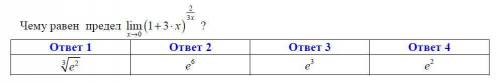 Чему равен предел? Подскажите верный вариант ответа