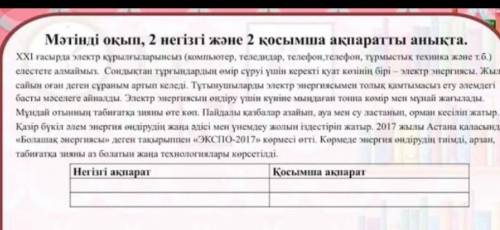 Прочитайте текст,напишите 2основные информации,и 2 дополнительные информации ОСТАЛОСЬ 15 МИНУТ УМОЛЯ