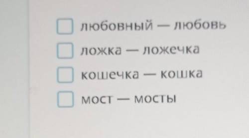 Выбери строки где сначала стоит проверяемое слово а потом Проверочное ​