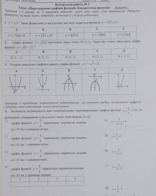 с кр по алгебре. нужно сдать сегодня