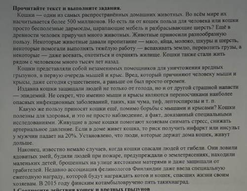 Сформируйте два вопроса, направленные на оценку содержания текста. Характирезуещие кошку. ​