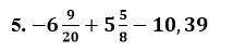 Решите уравнение: x+(-1,4)=-5+0,04