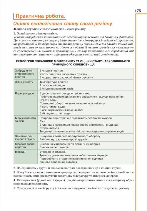 Оцінка екологічного стану свого регіону, якщо хтось вже робив киньту