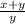 \frac{x + y}{y}