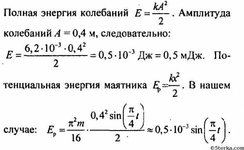 смещение горизонтального пружинного маятника от положения равновесия изменяется по закону . Найдите