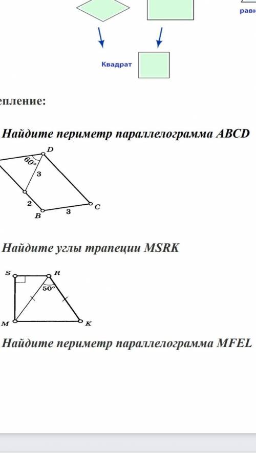 Найдите периметр параллелограмма abcd угол ad= 60 градусов​