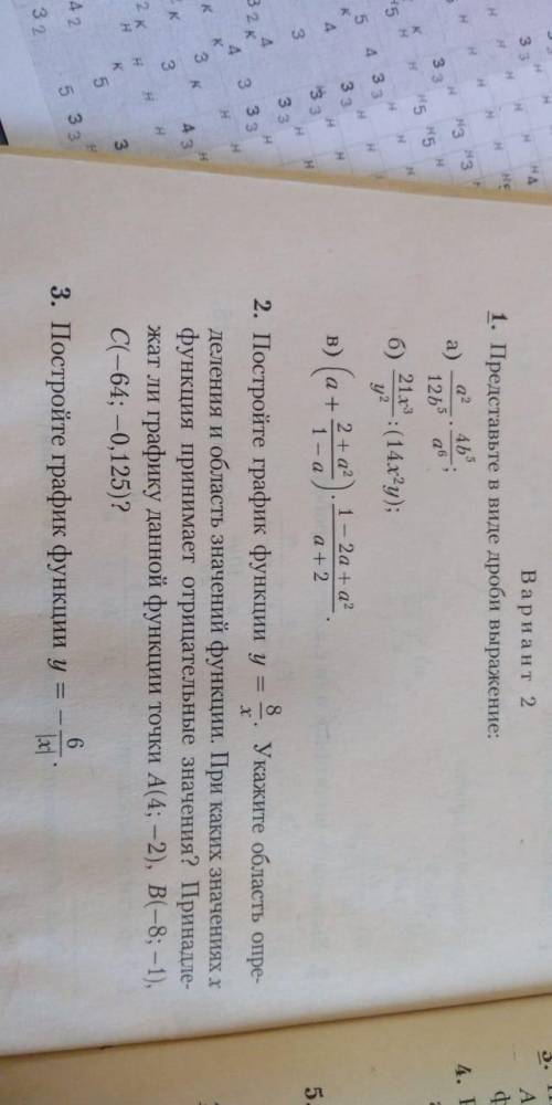 Номер 3Начертить график с функцией y=6/|x|