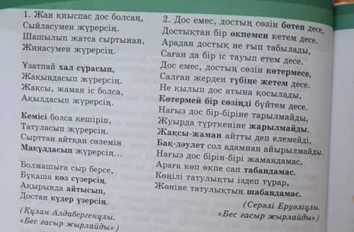 қарамен жазылған сөздердің қолданыстағы мағынасын ашып, олардың синонимдік, антонимдік қатарлары жаз