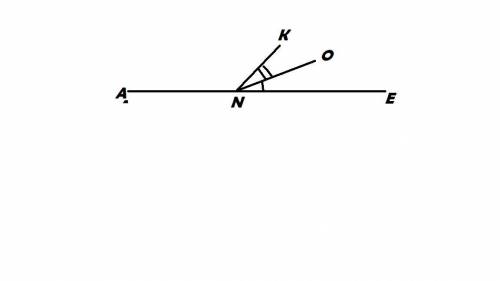 Дано: углANE - развернутый, NO- биссектриса. углANO = 140градусов. Найти углKNE, углANK Нужен развер