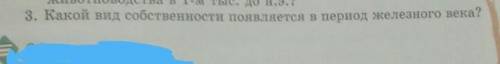 3. Какой вид собственност и появляется в период железного века? по истории Казахстана