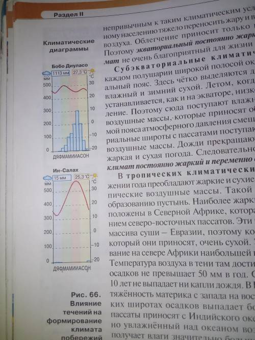 В тропическом поясе Южного полушария на одной и той же широте на западном побережье Африки выпадает