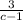 \frac{3}{c - 1}