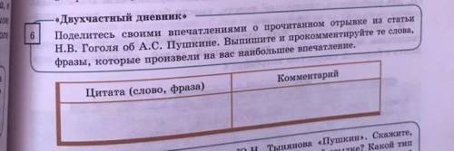 Поделитесь своими впечатлениями о прочитанном отрывке из статьи Н.В.Гоголя об А.С.Пушкине.Выпишите и