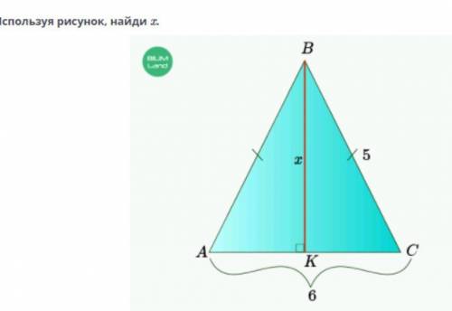 вместе с решением только ОБЯЗАТЕЛЬНО используя рисунок найдите x​