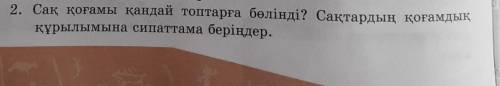 2. Сақ қоғамы қандай топтарға бөлінді? Сақтардың қоғамдыққұрылымына сипаттама беріңдер.​