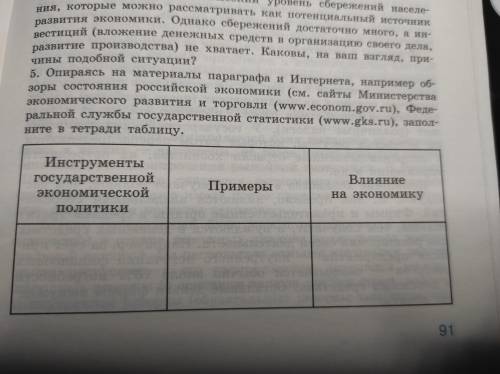 заполнить таблицу! Очень надо.