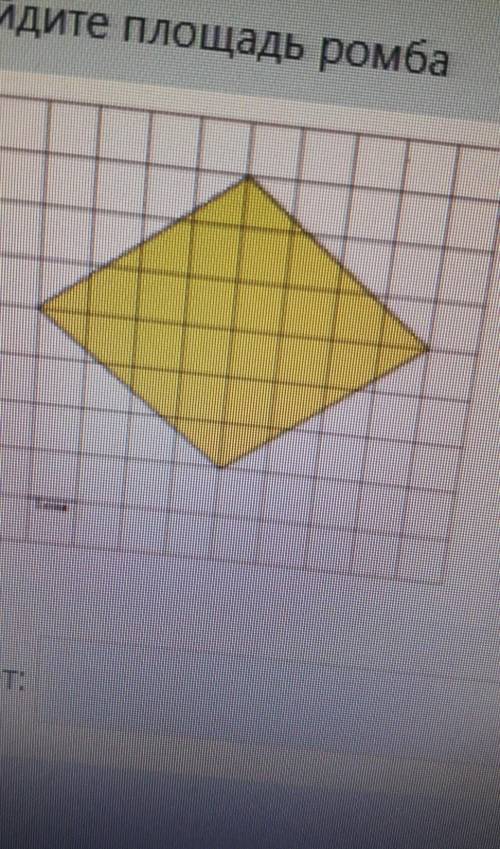 Найдите площадь ромба только ответ ​