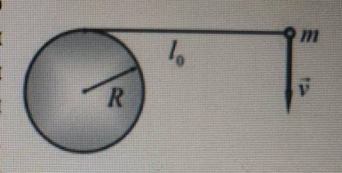 1. Вертикальный цилиндр радиусом R = 0,02 м укреплен на гладкой горизонтальной поверхности. Ha цилин