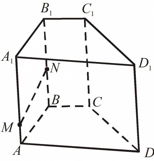 Выясните взаимное расположение прямых и докажите AD и B1C1 BC и CC1 CC1 и AB CC1 и AA1