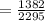 = \frac{1382}{2295}