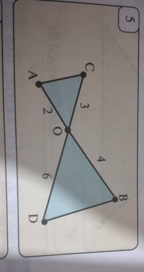 Докажите подобие треугольников aod C и D рисунок 5​