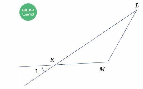 Найдите угол KLM, Если KM=ML; /_1 =28 Градусов