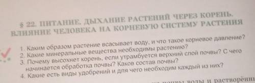 ответить на 3 вопрос 3) Почему высохнет корень,если утрамбуестя верхний слой почвы? С чего начинаетс