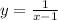 y = \frac{1}{x - 1}