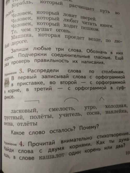 Распредели слова по столбикам. В первой записывай слова с орфограммой в приставки, во второй - с орф