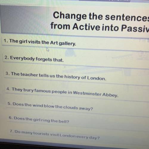 ОБРАЗОВАТЬ ВО ВРЕМЕНИ PASSIVE VOICE