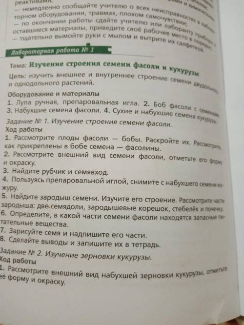 класс биология лабораторная работа n1!