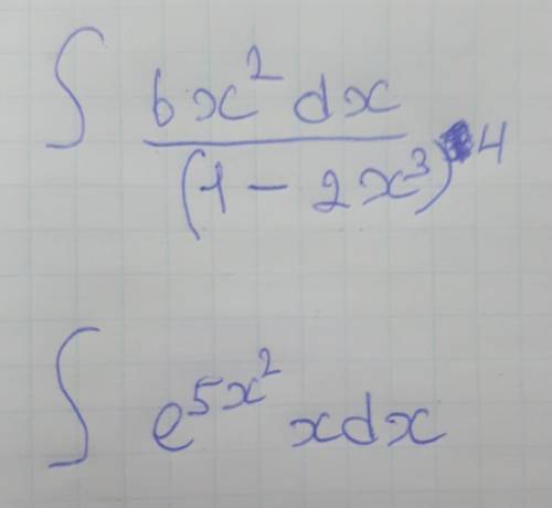 решить 2 интеграла в подробном решении. ​