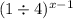 ( {1 \div 4})^{x - 1}