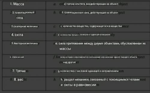 Составить слова с правильными ответами. Допустим: 2. А и т.д​