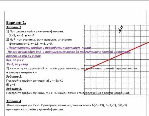 По графику найти значение функции