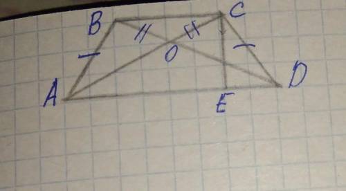 Задача по геометрииA=75°CE=AEBO=5смНайти:AB и CD​