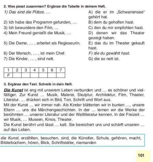 Ergänze den Text. Schreib in dein Heft